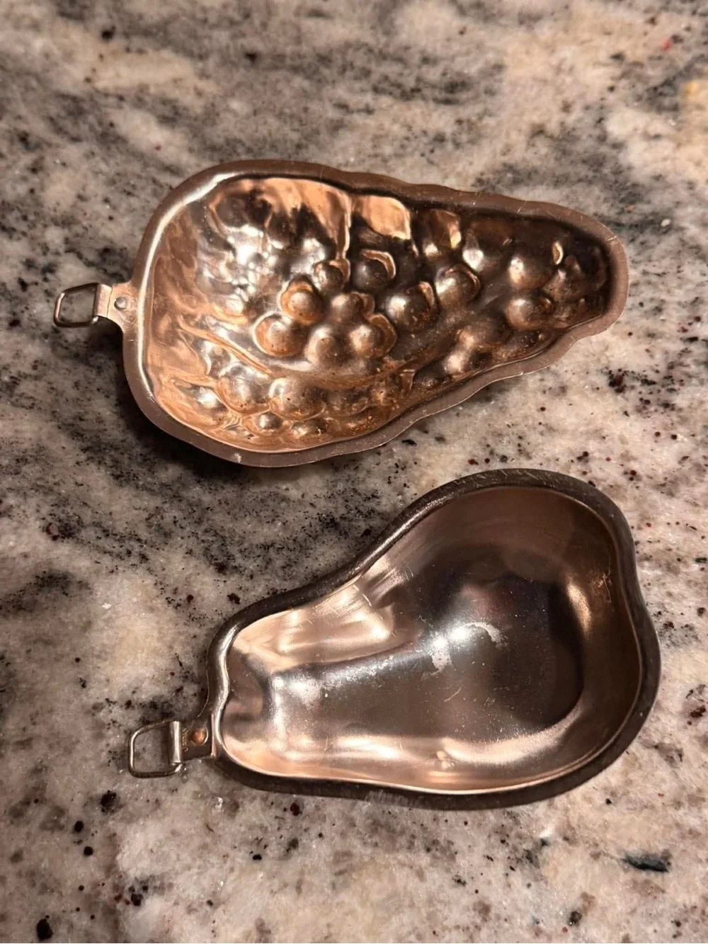 Vintage Metal Pear Molds